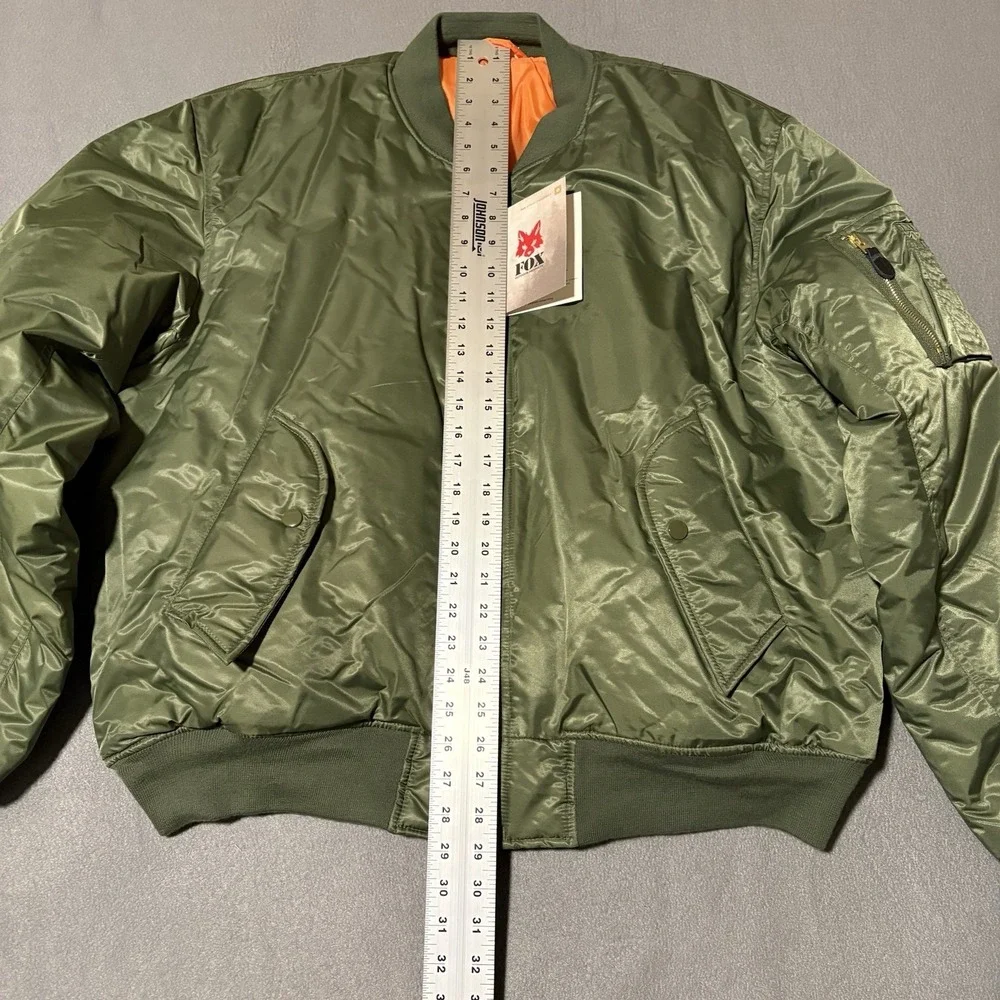 Fox MA-1 Flight‎ Jacket Mens 2XL Sage Reversible Packable Military 210D NEW